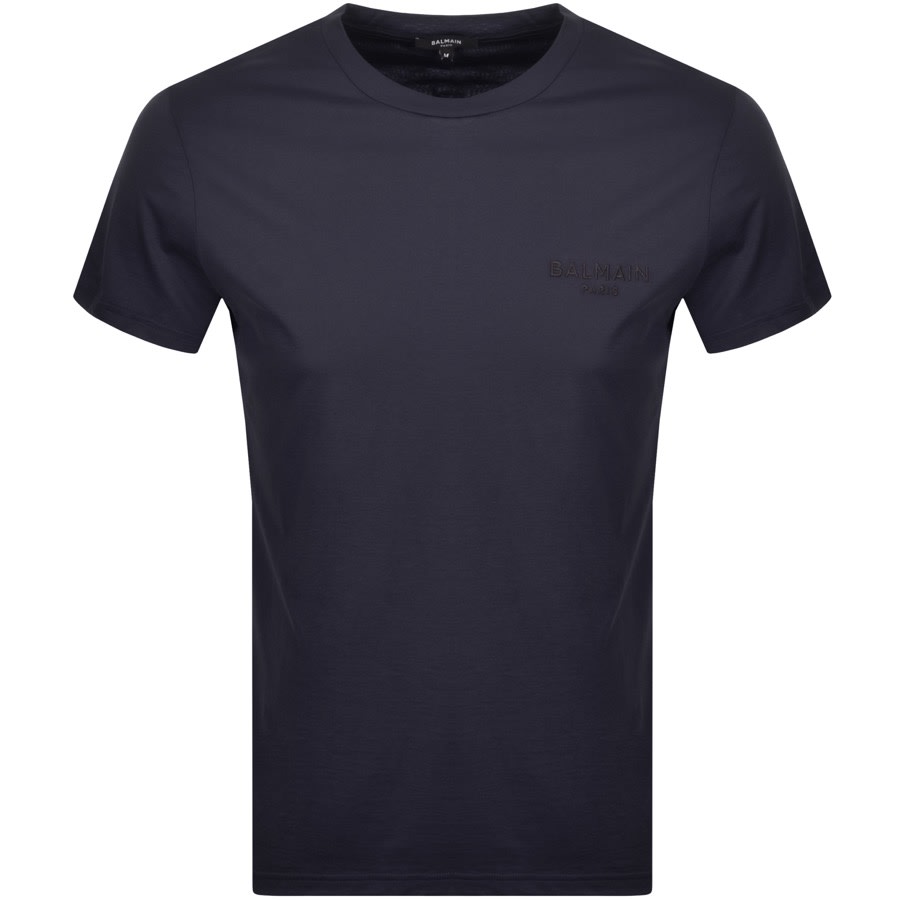 Alternative Image for ProductBalmain Logo T Shirt Dark Blue1